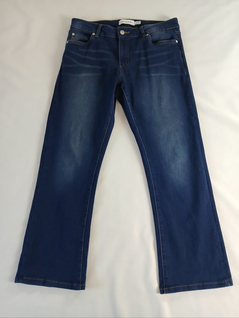 Tahari Women's Denim Jeans Dark Wash Blue